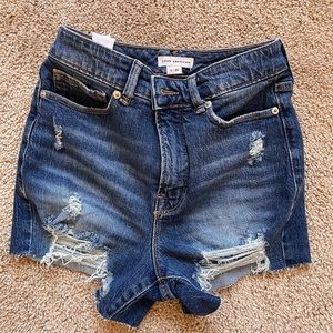Good American denim shorts
